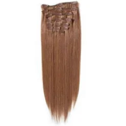 Hair Extensions Etusivu|Clip-On - 40cm-40 cm Clip-On hiustenpidennykset, punaruskea 30#