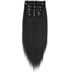 Hair Extensions Etusivu|Clip-On - 40cm-40 cm Clip-On hiustenpidennykset, musta 1#