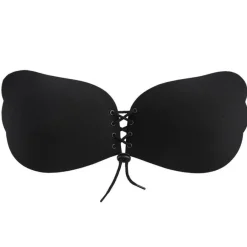 FashionGirl24 Etusivu|Itsestään Kiinnityvät Rintaliivit-Ava Itsestään kiinnityvät Push-Up rintaliivit pitsillä - Musta