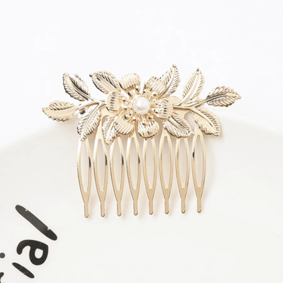 FashionGirl Etusivu|Hair Combs-Chris Ruby Flower Hiuskamma