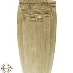 FashionGirl24 Etusivu|Synteettiset Hiukset-Clip on hair extensions #27 Medium Golden Blonde - 7 pieces - 50 cm | Gold24