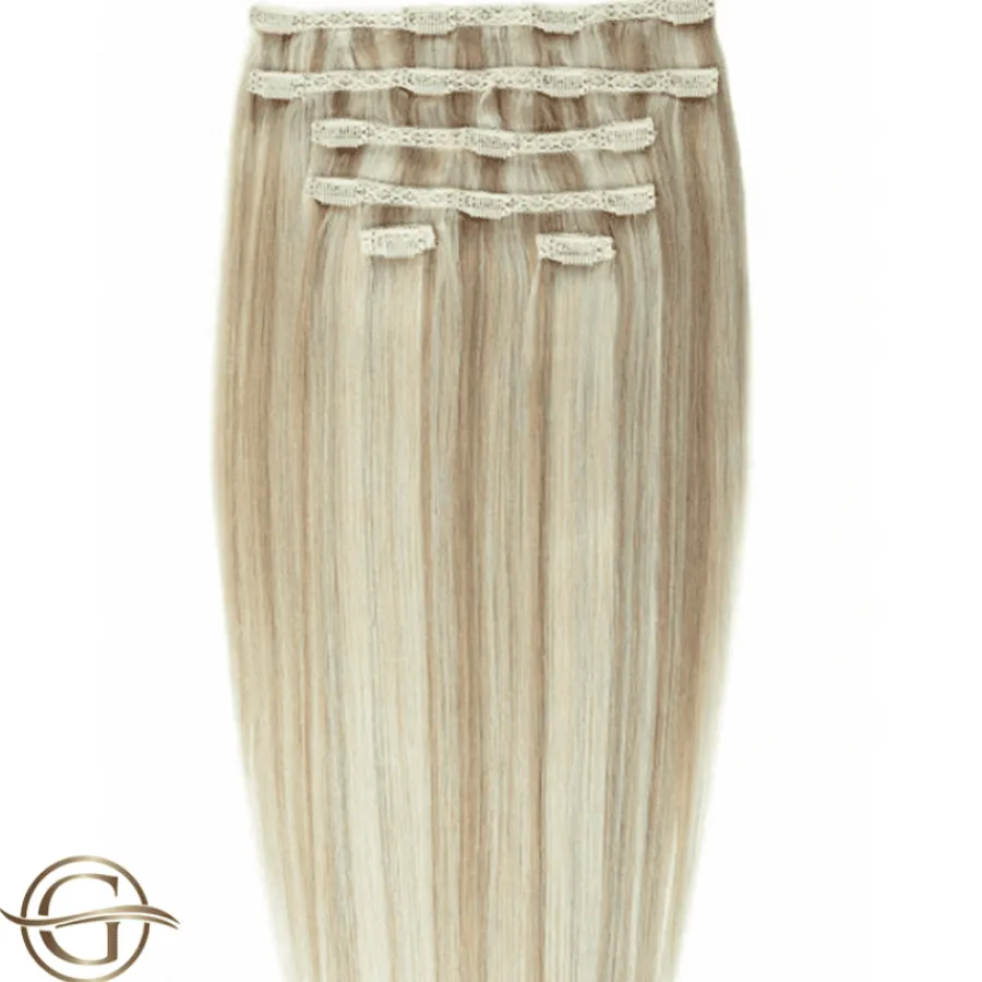 FashionGirl Etusivu|Synteettiset Hiukset-Clip on hair extensions #88 Blonde - 7 pieces - 50 cm | Gold24