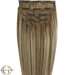 FashionGirl Etusivu|Synteettiset Hiukset-Clip on hair extensions #12/613 Dark Blonde mix - 7 pieces - 60 cm | Gold24