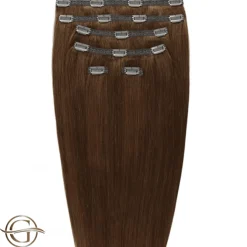FashionGirl Etusivu|Synteettiset Hiukset-Clip on hair extensions #6 Brown - 7 pieces - 60 cm | Gold24