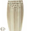 FashionGirl Etusivu|Synteettiset Hiukset-Clip on hair extensions #88 Blonde - 7 pieces - 60 cm | Gold24