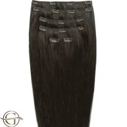 FashionGirl Etusivu|Synteettiset Hiukset-Clip on hair extensions #2 Dark Brown - 7 pieces - 60 cm | Gold24