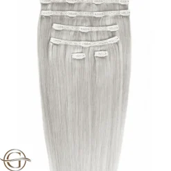 FashionGirl Etusivu|Synteettiset Hiukset-Clip on hair extensions #88A Grey - 7 pieces - 60 cm | Gold24