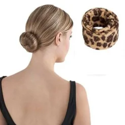 FashionGirl24 Etusivu|Hiusvalkit Ja Donitsit-Hair Agami Single - leopardikuviollinen, 1kpl