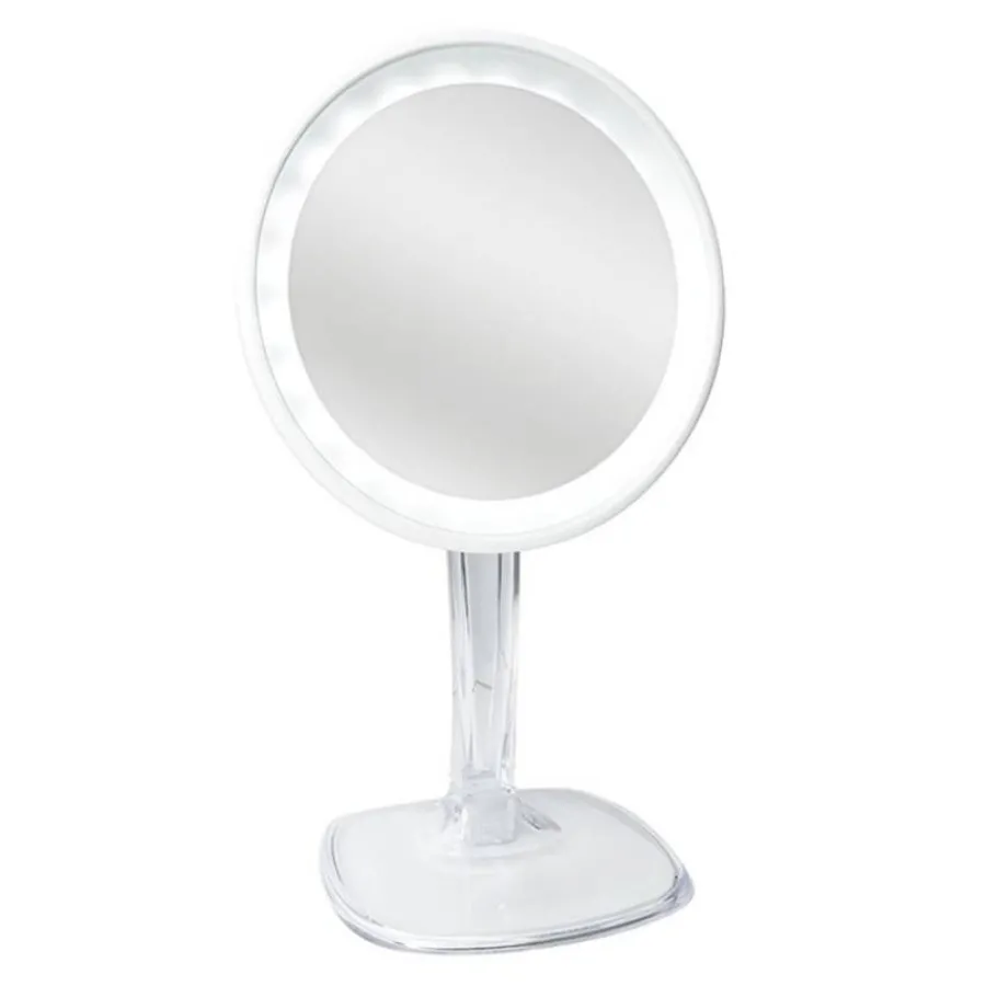 Misc Etusivu|Meikkipeili Valolla-Halo ladattava LED-peili 10 x suurennuksella – Valkoinen