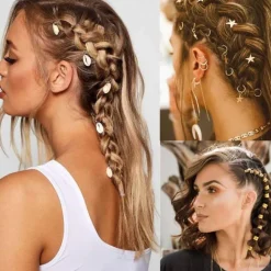 FashionGirl24 Etusivu|Hiusasusteet Ja -koristeet-Hiussormukset - Koristele hiussormukset ja hiushelmet - asetetut hiukset, punokset tai rastat - 140 kpl