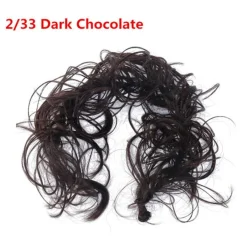 FashionGirl Etusivu|Hair Ties -hiuslenkit-Messy Curly Hiuspulla #2/33 - Suklaanruskea