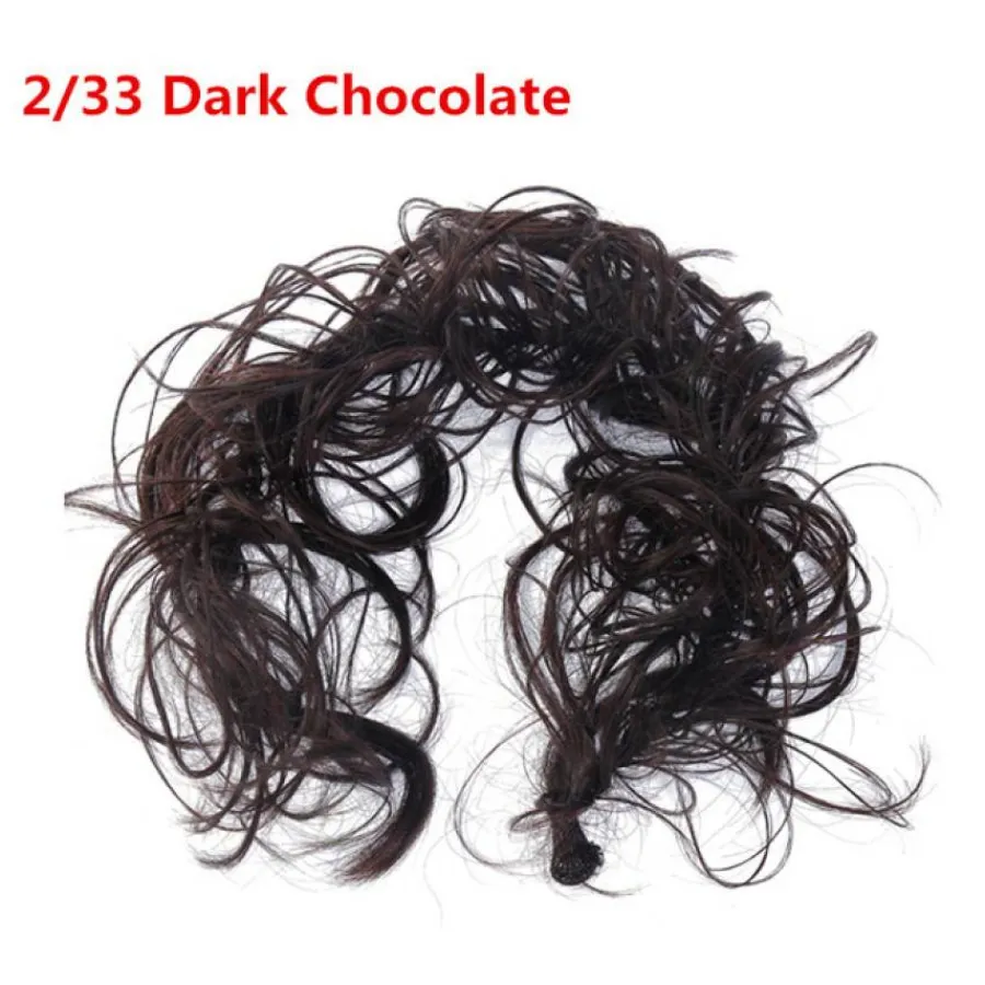FashionGirl Etusivu|Hair Ties -hiuslenkit-Messy Curly Hiuspulla #2/33 - Suklaanruskea