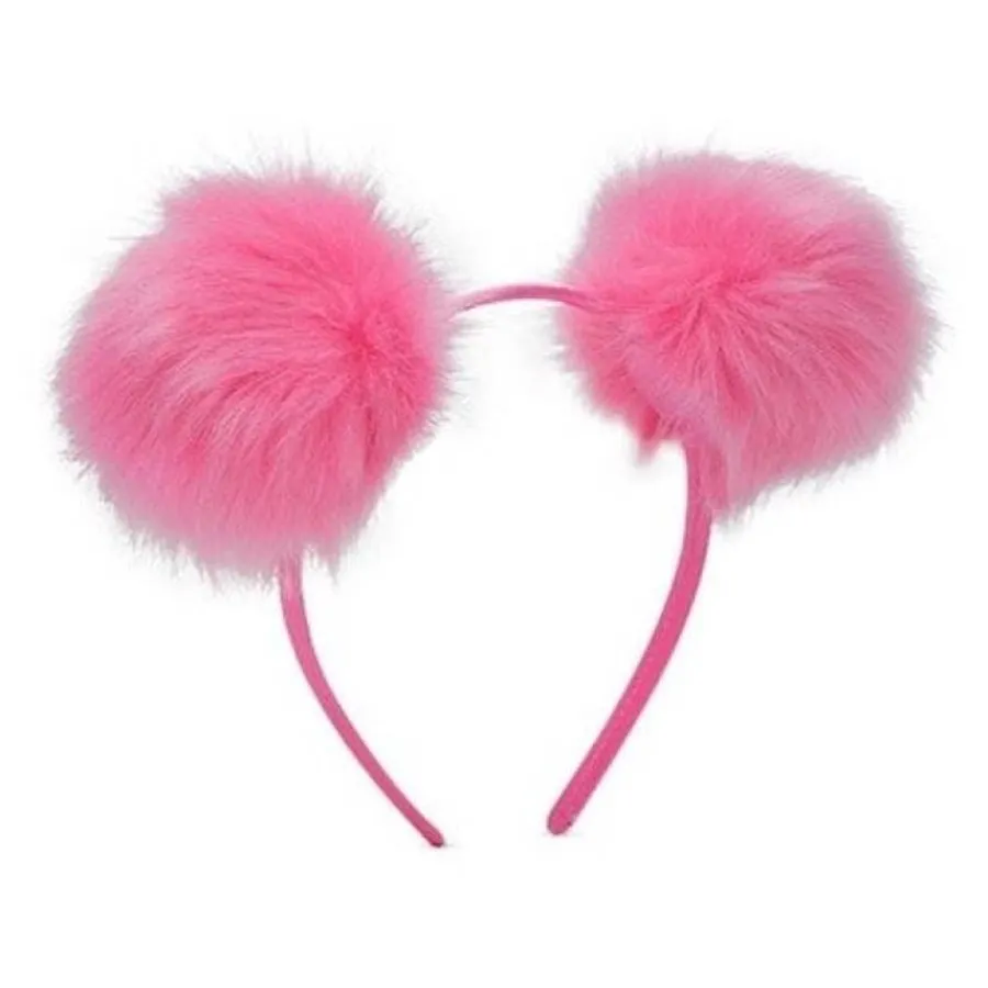 FashionGirl Etusivu|Hiuspannat-OMBRE POM POM POM Hairband - vaaleanpunainen