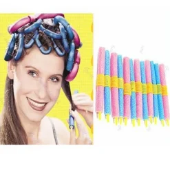 Hair Accessories Etusivu|Papiljotit Ja Kihararullat-Pehmeät Magic Curlers Twister -tikut, 12 kpl
