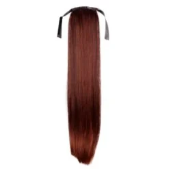 Hair Extensions Etusivu|Clip-on Ponihännät-Ponihäntä/kampaushiuslisäke, suora, punainen 33#