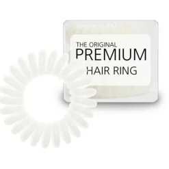 Hair Accessories Etusivu|Elastiset Puhelinjohtoponnarit-Premium Spiral -hiuslenkit 3kpl, valkoinen