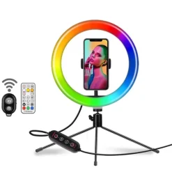 FashionGirl24 Etusivu|Selfie Ring Light-Rengasvalo RGB -valolla + langaton kaukosäädin
