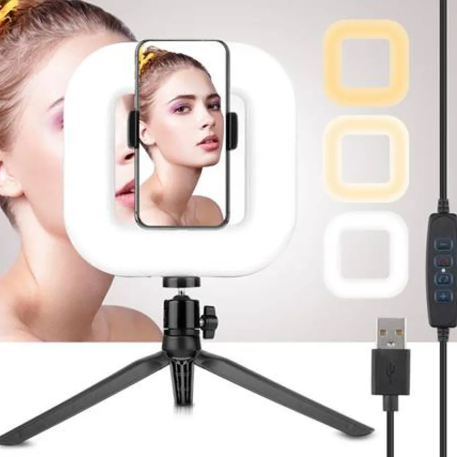 FashionGirl Etusivu|Selfie Ring Light-Selfie rengasvalo iPhonelle / Androidille LED-valaistus älypuhelimille - D21