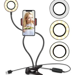 FashionGirl24 Etusivu|Selfie Ring Light-Selfie-rengasvalo LED-valolla, kirkkauden säätö + joustavat varret