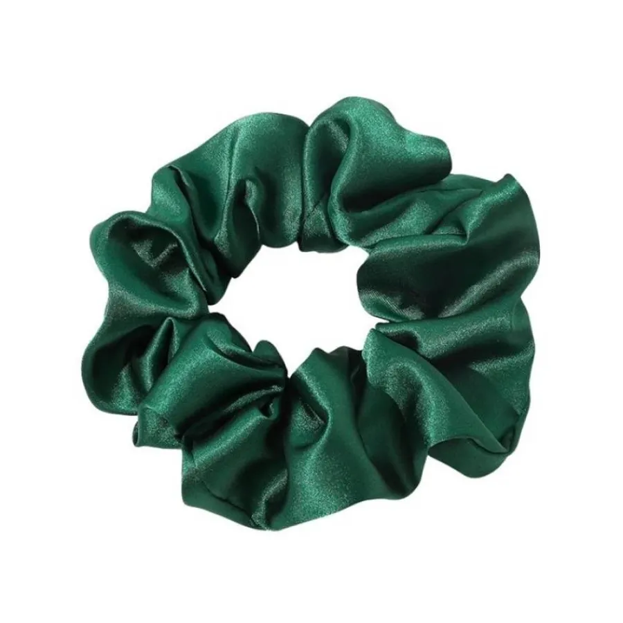 FashionGirl24 Merkit|Etusivu-Soho Satin Scrunchie - tummanvihreä
