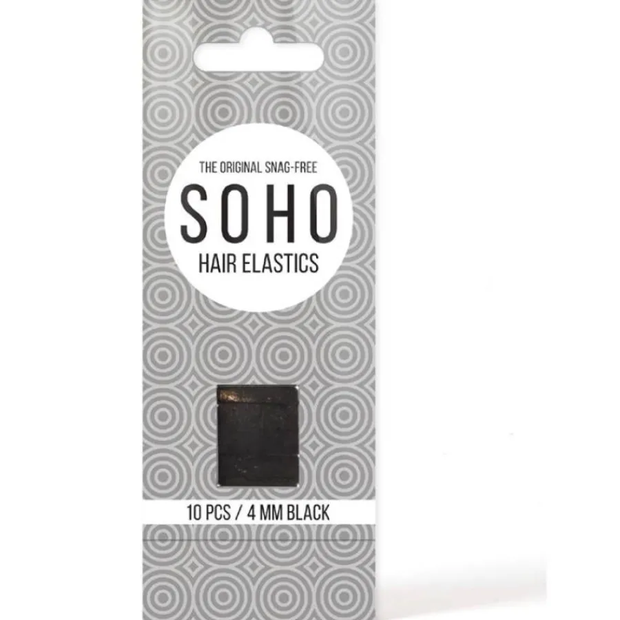 SOHO Merkit|Etusivu-Snag-Free Hiuslenkit, Musta - 10 kpl