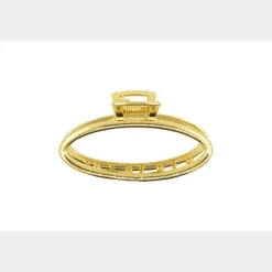 FashionGirl24 Merkit|Etusivu-Soho soikea pieni metallihiuspuristin - kulta