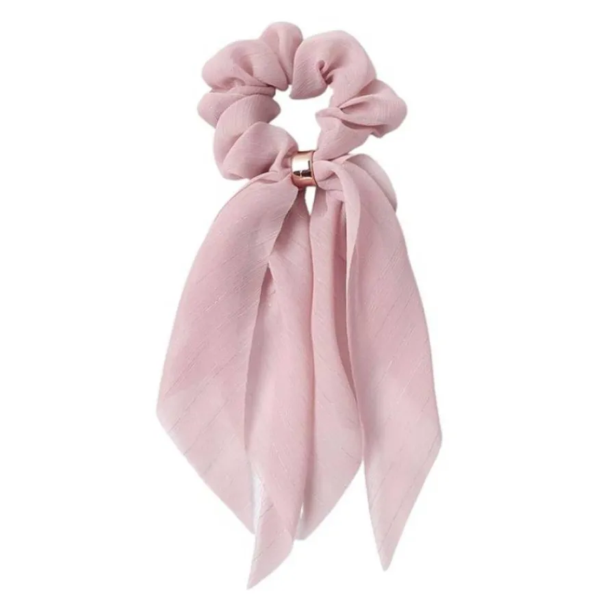SOHO Merkit|Etusivu-Vina Scrunchie huivilla - vaaleanpunainen