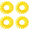 New Products Etusivu|Elastiset Puhelinjohtoponnarit-Spiraali Hiuslenkki Keltainen 4 kpl