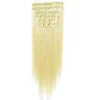 Hair Extensions Etusivu|Synteettiset Hiukset-Synteettiset Fiber Hair -pidennykset 60cm, platinanvaalea