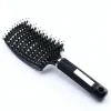 TBC Merkit|Etusivu-Detangling Boar Bristle Brush - Hiusharja villisian karvoilla - musta
