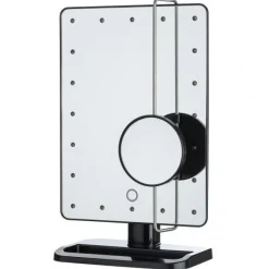 UNIQ Etusivu|Sale-Hollywood Meikkauspeili, Musta - 21 LED + x10 Suurentava Peili